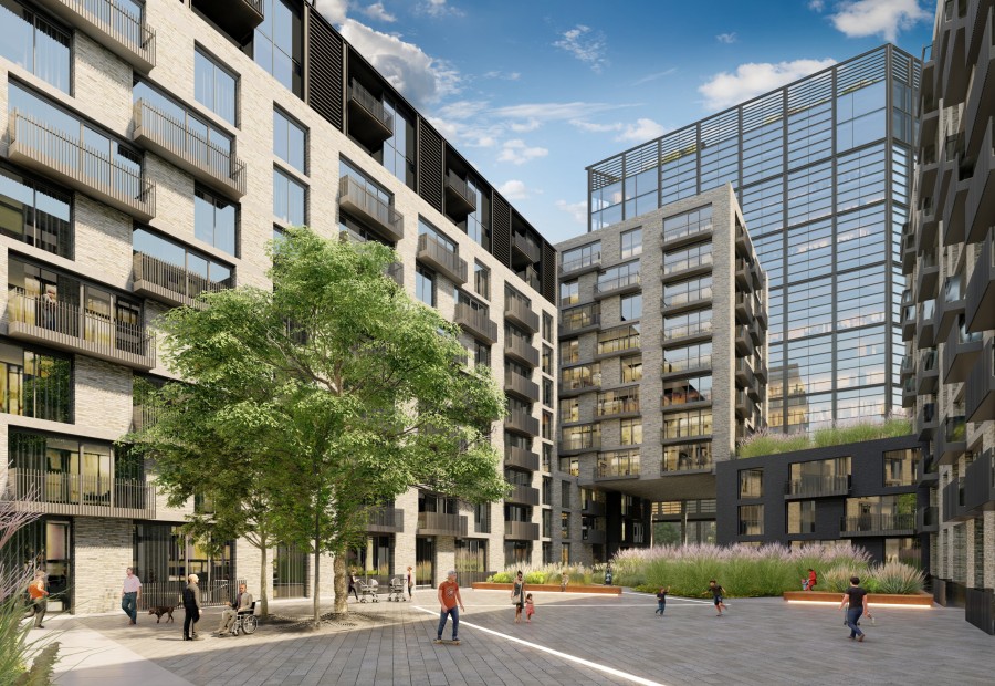 Large scale mixed-use development